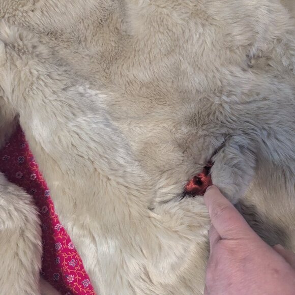 Vintage Faux Fur Long Jacket Winter Coat Mink Mob Wife Zip Scarface Going Out - Picture 7 of 9